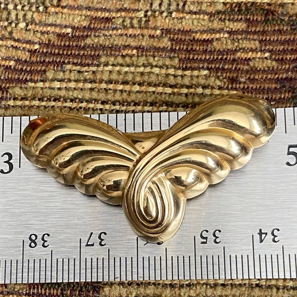 Beautiful Exquisite Solid 14K Gold Angel Wings/Butterfly Pendant Slide. Unique! - Picture 10 of 12